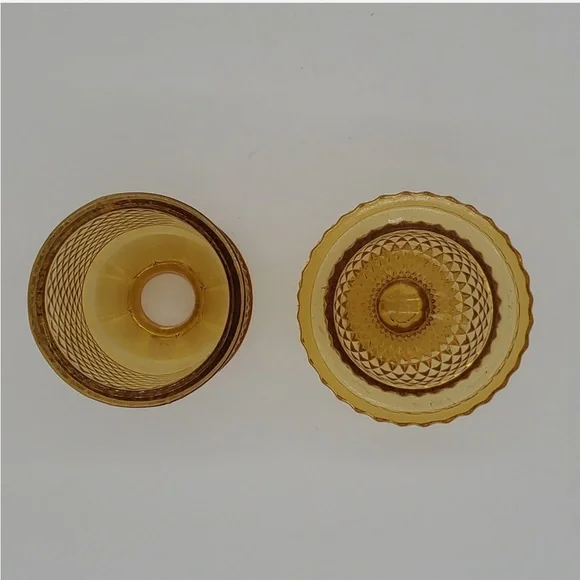 Viking Glass Amber Diamond Point Fairy Light - Picture 6 of 10